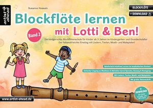 Buchcover Blockflöte lernen mit Lotti & Ben - Band 2! | Susanne Hossain | EAN 9783866421837 | ISBN 3-86642-183-4 | ISBN 978-3-86642-183-7