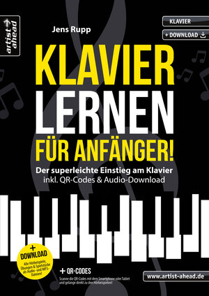 Buchcover Klavier lernen für Anfänger! | Jens Rupp | EAN 9783866422001 | ISBN 3-86642-200-8 | ISBN 978-3-86642-200-1