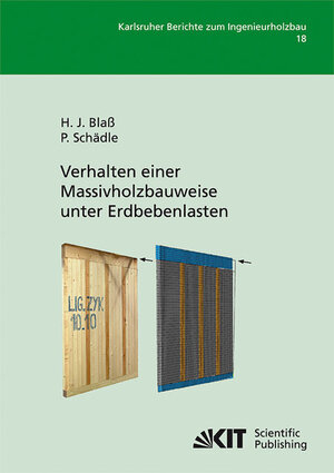 Buchcover Verhalten einer Massivholzbauweise unter Erdbebenlasten | Hans Joachim Blaß | EAN 9783866447219 | ISBN 3-86644-721-3 | ISBN 978-3-86644-721-9
