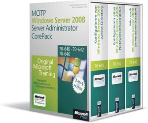 Buchcover MCITP Serveradministrations CorePack - Original Microsoft Training für Examen 70-640, 70-642, 70-646  | EAN 9783866459991 | ISBN 3-86645-999-8 | ISBN 978-3-86645-999-1
