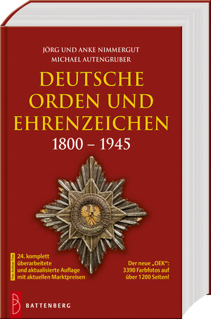 Buchcover Deutsche Orden und Ehrenzeichen 1800 – 1945 | Jörg und Anke Nimmergut | EAN 9783866462304 | ISBN 3-86646-230-1 | ISBN 978-3-86646-230-4