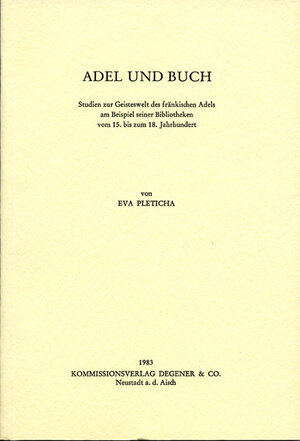Buchcover Adel und Buch | Eva Pleticha | EAN 9783866529335 | ISBN 3-86652-933-3 | ISBN 978-3-86652-933-5
