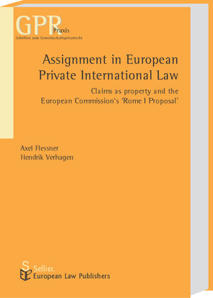 Buchcover Assignment in European Private International Law | Axel Flessner | EAN 9783866530089 | ISBN 3-86653-008-0 | ISBN 978-3-86653-008-9