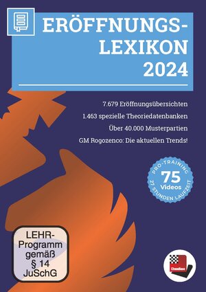 Buchcover Eröffnungslexikon 2024  | EAN 9783866819528 | ISBN 3-86681-952-8 | ISBN 978-3-86681-952-8