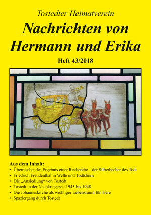 Buchcover Nachrichten von Hermann und Erika Heft 43/2018  | EAN 9783867078597 | ISBN 3-86707-859-9 | ISBN 978-3-86707-859-7