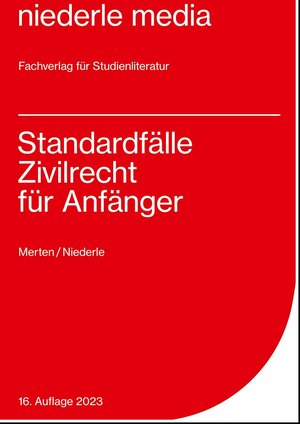 Buchcover Standardfälle Zivilrecht für Anfänger - 2023 | Christine Merten | EAN 9783867240000 | ISBN 3-86724-000-0 | ISBN 978-3-86724-000-0