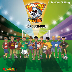 Buchcover Fußball-Haie Hörbuch-Box | Andreas Schlüter | EAN 9783867373395 | ISBN 3-86737-339-6 | ISBN 978-3-86737-339-5
