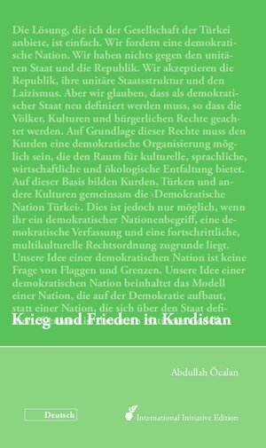 Buchcover Krieg und Frieden in Kurdistan | Abdullah Öcalan | EAN 9783867470810 | ISBN 3-86747-081-2 | ISBN 978-3-86747-081-0