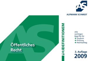 Buchcover Definitionen Öffentliches Recht | Hans-Gerd Pieper | EAN 9783867520553 | ISBN 3-86752-055-0 | ISBN 978-3-86752-055-3