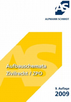 Buchcover Aufbauschemata Zivilrecht / ZPO | Annegerd Alpmann-Pieper | EAN 9783867520874 | ISBN 3-86752-087-9 | ISBN 978-3-86752-087-4