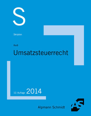 Buchcover Skript Umsatzsteuerrecht | Wolfram Reiß | EAN 9783867523691 | ISBN 3-86752-369-X | ISBN 978-3-86752-369-1