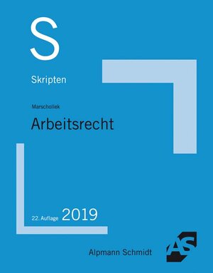 Buchcover Skript Arbeitsrecht | Günter Marschollek | EAN 9783867526210 | ISBN 3-86752-621-4 | ISBN 978-3-86752-621-0