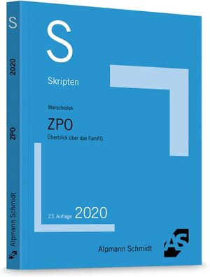 Buchcover Skript ZPO | Günter Marschollek | EAN 9783867527378 | ISBN 3-86752-737-7 | ISBN 978-3-86752-737-8