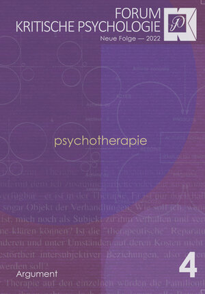 Buchcover Forum Kritische Psychologie / Psychotherapie  | EAN 9783867546072 | ISBN 3-86754-607-X | ISBN 978-3-86754-607-2