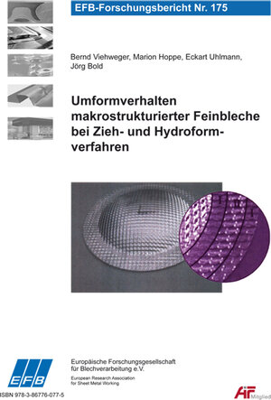 Buchcover Umformverhalten makrostrukturierter Feinbleche bei Zieh- und Hydroformverfahren | Bernd Viehweger | EAN 9783867760775 | ISBN 3-86776-077-2 | ISBN 978-3-86776-077-5