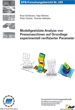 Buchcover Modellgestützte Analyse von Pressmaschinen auf Grundlage experimentell verifizierter Parameter | Knut Großmann | EAN 9783867762052 | ISBN 3-86776-205-8 | ISBN 978-3-86776-205-2