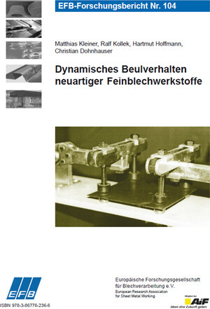 Buchcover Dynamisches Beulverhalten neuartiger Feinblechwerkstoffe | Matthias Kleiner | EAN 9783867762366 | ISBN 3-86776-236-8 | ISBN 978-3-86776-236-6