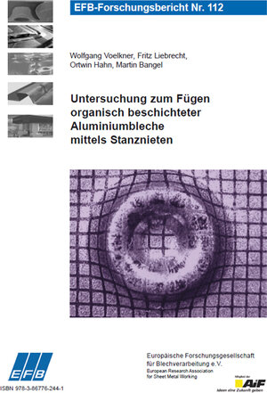 Buchcover Untersuchung zum Fügen organisch beschichteter Aluminiumbleche mittels Stanznieten | Wolfgang Voelkner | EAN 9783867762441 | ISBN 3-86776-244-9 | ISBN 978-3-86776-244-1