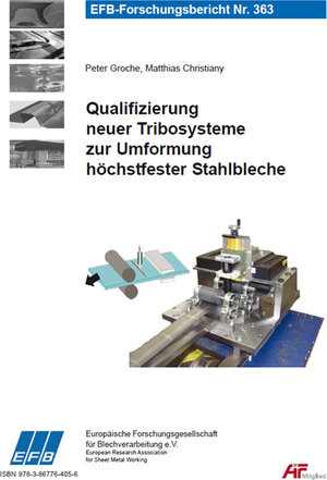 Buchcover Qualifizierung neuer Tribosysteme zur Umformung höchstfester Stahlbleche | Peter Groche | EAN 9783867764056 | ISBN 3-86776-405-0 | ISBN 978-3-86776-405-6