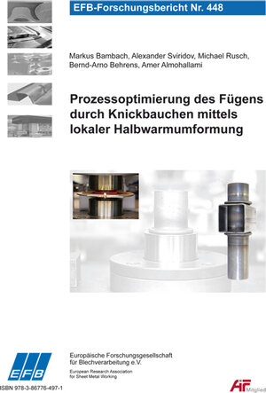 Buchcover Prozessoptimierung des Fügens durch Knickbauchen mittels lokaler Halbwarmumformung | Markus Bambach | EAN 9783867764971 | ISBN 3-86776-497-2 | ISBN 978-3-86776-497-1