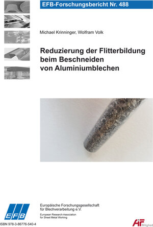 Buchcover Reduzierung der Flitterbildung beim Beschneiden von Aluminiumblechen | Wolfram Volk | EAN 9783867765404 | ISBN 3-86776-540-5 | ISBN 978-3-86776-540-4