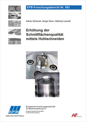 Buchcover Erhöhung der Schnittflächenqualität mittels Hohlschneiden | Mathias Liewald | EAN 9783867766524 | ISBN 3-86776-652-5 | ISBN 978-3-86776-652-4