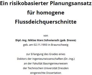 Buchcover Ein risikobasierter Planungsansatz für homogene Flussdeichquerschnitte | Niklas Schwiersch | EAN 9783867807517 | ISBN 3-86780-751-5 | ISBN 978-3-86780-751-7