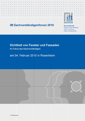 Buchcover Sachverständigenforum 2010 | ift Rosenheim GmbH | EAN 9783867911917 | ISBN 3-86791-191-6 | ISBN 978-3-86791-191-7