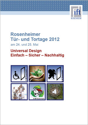 Buchcover Rosenheimer Tür- und Tortage 2012 | ift Rosenheim GmbH | EAN 9783867913164 | ISBN 3-86791-316-1 | ISBN 978-3-86791-316-4