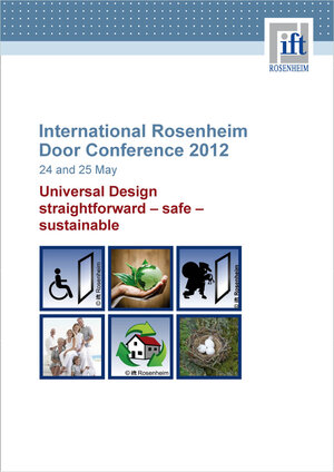 Buchcover International Rosenheim Door Conference 2012 | ift Rosenheim GmbH | EAN 9783867913171 | ISBN 3-86791-317-X | ISBN 978-3-86791-317-1