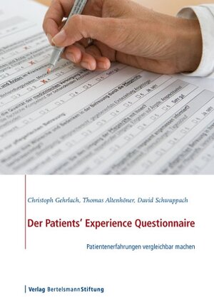 Buchcover Der Patients' Experience Questionnaire | Christoph Gehrlach | EAN 9783867930925 | ISBN 3-86793-092-9 | ISBN 978-3-86793-092-5