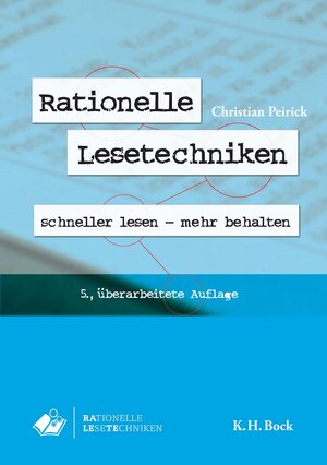 Buchcover Rationelle Lesetechniken | Christian Peirick | EAN 9783867961110 | ISBN 3-86796-111-5 | ISBN 978-3-86796-111-0