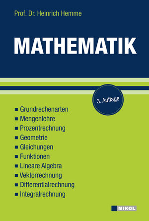 Buchcover Mathematik | Heinrich Hemme | EAN 9783868200232 | ISBN 3-86820-023-1 | ISBN 978-3-86820-023-2