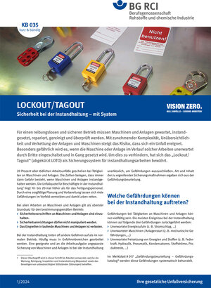 Buchcover KB 035 LOCKOUT/TAGOUT  | EAN 9783868250008 | ISBN 3-86825-000-X | ISBN 978-3-86825-000-8