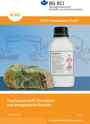 Buchcover M 005 - Fluorwasserstoff, Flusssäure und anorganische Fluoride (BGI 576)  | EAN 9783868250251 | ISBN 3-86825-025-5 | ISBN 978-3-86825-025-1