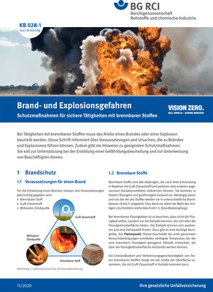 Buchcover KB 028-1 Brand- und Explosionsgefahren  | EAN 9783868254082 | ISBN 3-86825-408-0 | ISBN 978-3-86825-408-2