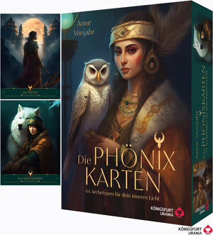 Buchcover Die Phönix-Karten - 44 Archetypen für dein inneres Licht | Anne Vonjahr | EAN 9783868268096 | ISBN 3-86826-809-X | ISBN 978-3-86826-809-6