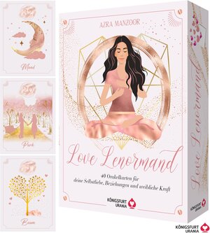 Buchcover Love Lenormand - 40 Orakelkarten für deine Selbstliebe, Beziehung, weibliche Kraft | Azra Manzoor | EAN 9783868268195 | ISBN 3-86826-819-7 | ISBN 978-3-86826-819-5