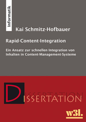 Buchcover Rapid-Content-Integration | Kai Schmitz-Hofbauer | EAN 9783868340082 | ISBN 3-86834-008-4 | ISBN 978-3-86834-008-2