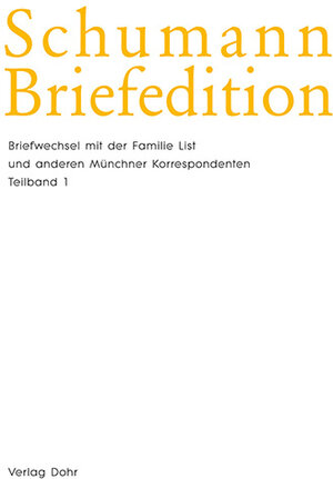 Buchcover Schumann-Briefedition / Schumann-Briefedition II.8  | EAN 9783868460193 | ISBN 3-86846-019-5 | ISBN 978-3-86846-019-3