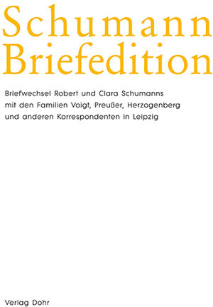 Buchcover Schumann-Briefedition / Schumann-Briefedition II.15  | EAN 9783868460261 | ISBN 3-86846-026-8 | ISBN 978-3-86846-026-1