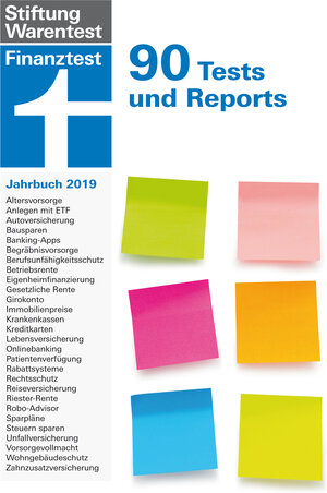 Buchcover Finanztest Jahrbuch 2019  | EAN 9783868514957 | ISBN 3-86851-495-3 | ISBN 978-3-86851-495-7