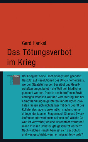 Buchcover Das Tötungsverbot im Krieg | Gerd Hankel | EAN 9783868542240 | ISBN 3-86854-224-8 | ISBN 978-3-86854-224-0