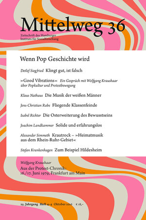 Buchcover Mittelweg 36. Zeitschrift des Hamburger Instituts für Sozialforschung | Detlef Siegfried | EAN 9783868547382 | ISBN 3-86854-738-X | ISBN 978-3-86854-738-2