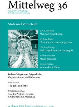 Buchcover Mittelweg 36. Zeitschrift des Hamburger Instituts für Sozialforschung | Ulrich Bröckling | EAN 9783868547399 | ISBN 3-86854-739-8 | ISBN 978-3-86854-739-9