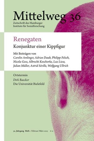 Buchcover Renegaten. Konjunktur einer Kippfigur  | EAN 9783868547702 | ISBN 3-86854-770-3 | ISBN 978-3-86854-770-2