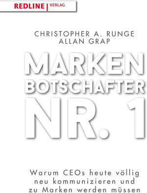Buchcover Markenbotschafter Nr. 1 | Christopher A. Runge | EAN 9783868817232 | ISBN 3-86881-723-9 | ISBN 978-3-86881-723-2