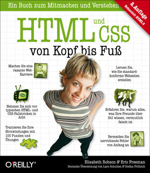 Buchcover HTML und CSS von Kopf bis Fuß | Elisabeth Robson | EAN 9783868999341 | ISBN 3-86899-934-5 | ISBN 978-3-86899-934-1