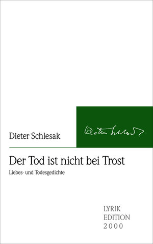 Buchcover Der Tod ist nicht bei Trost | Dieter Schlesak | EAN 9783869061177 | ISBN 3-86906-117-0 | ISBN 978-3-86906-117-7