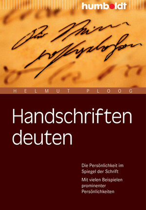 Buchcover Handschriften deuten | Dr. Helmut Ploog | EAN 9783869105260 | ISBN 3-86910-526-7 | ISBN 978-3-86910-526-0